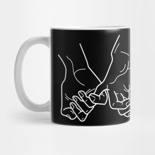 Hands Togetherness - inseparable friendship Mug